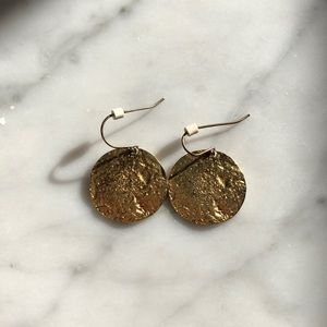 Erwin Pearl Gold Disc Earrings